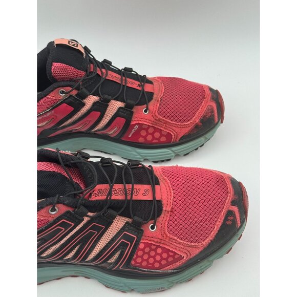 Salomon X-Mission 3 Womens Trail Running Shoes Size 8 Red/Black - Picture 11 of 12